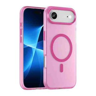 For iPhone 17 Air MagSafe Frosted Translucent TPU + PC Full Coverage Phone Case(Pink)