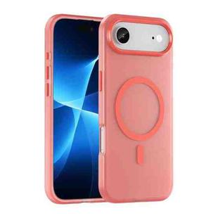For iPhone 17 Air MagSafe Frosted Translucent TPU + PC Full Coverage Phone Case(Red)