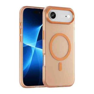 For iPhone 17 Air MagSafe Frosted Translucent TPU + PC Full Coverage Phone Case(Orange)