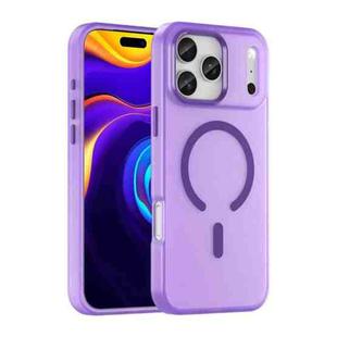 For iPhone 17 Pro Max MagSafe Frosted Translucent TPU + PC Full Coverage Phone Case(Dark Purple)