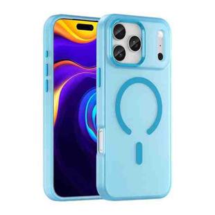 For iPhone 17 Pro Max MagSafe Frosted Translucent TPU + PC Full Coverage Phone Case(Blue)