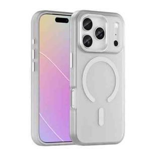 For iPhone 17 Pro MagSafe Frosted Translucent TPU + PC Full Coverage Phone Case(White)