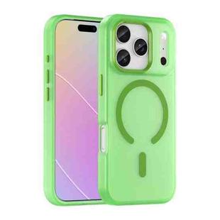 For iPhone 17 Pro MagSafe Frosted Translucent TPU + PC Full Coverage Phone Case(Green)