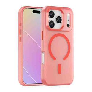 For iPhone 17 Pro MagSafe Frosted Translucent TPU + PC Full Coverage Phone Case(Red)