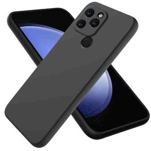 For Hisense VX19 Pure Color Liquid Silicone Shockproof Phone Case(Black)