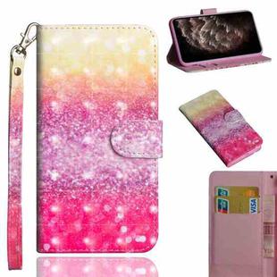 For iPhone 11 Pro Max 3D Painting Pattern Horizontal Flip TPU + PU Leather Case with Holder & Card Slots & Wallet & Lanyard(Gradient Color)