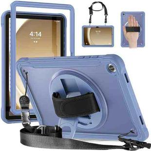For Samsung Galaxy Tab A9+ X210/X215 Heavy Duty Hybrid Tablet Case with Handle & Strap(Lavender Grey)