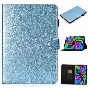 For Lenovo Tab M11/ Xiaoxin Pad 11 2024 Varnish Glitter Powder Smart Leather Tablet Case(Blue)