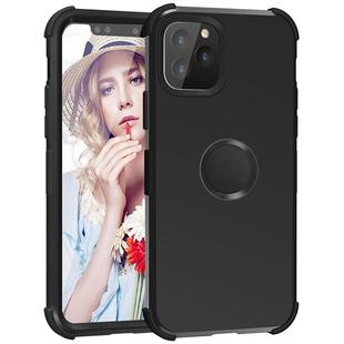 For iPhone 11 Pro Max 3 in 1 All-inclusive Shockproof Airbag Silicone + PC Case(Black)