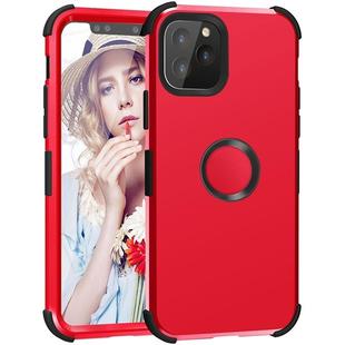 For iPhone 11 Pro Max 3 in 1 All-inclusive Shockproof Airbag Silicone + PC Case(Red)
