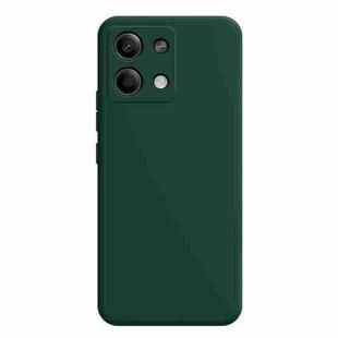 For Xiaomi Redmi Note 13 5G Imitation Liquid Silicone Phone Case(Dark Green)