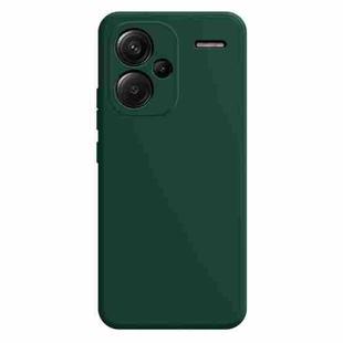 For Xiaomi Redmi Note 13 Pro+ Imitation Liquid Silicone Phone Case(Dark Green)