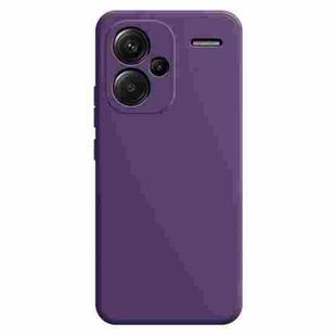 For Xiaomi Redmi Note 13 Pro+ Imitation Liquid Silicone Phone Case(Dark Purple)