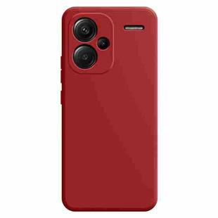 For Xiaomi Redmi Note 13 Pro+ Imitation Liquid Silicone Phone Case(Dark Red)