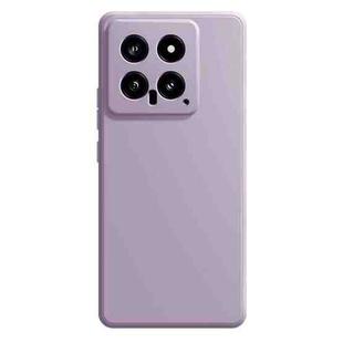 For Xiaomi 14 Imitation Liquid Silicone Phone Case(Light Purple)