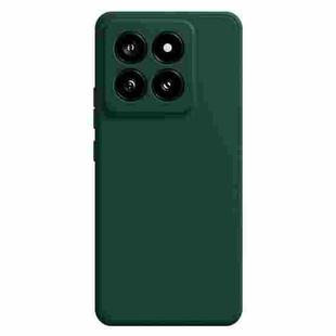 For Xiaomi 14 Pro Imitation Liquid Silicone Phone Case(Dark Green)