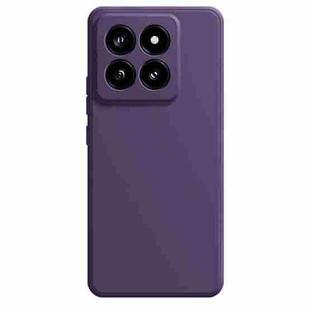 For Xiaomi 14 Pro Imitation Liquid Silicone Phone Case(Dark Purple)