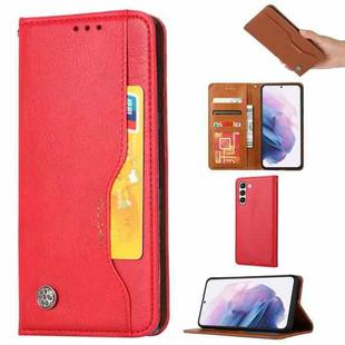 For Samsung Galaxy S24+ 5G Knead Skin Texture Flip Leather Phone Case(Red)