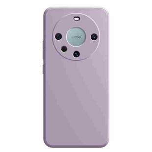 For Huawei Mate 60 Pro Imitation Liquid Silicone Phone Case(Light Purple)