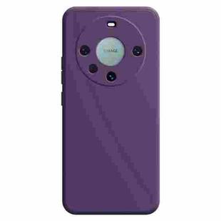 For Huawei Mate 60 Pro Imitation Liquid Silicone Phone Case(Dark Purple)