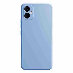 For Samsung Galaxy A05 Imitation Liquid Silicone Phone Case(Sky Blue)