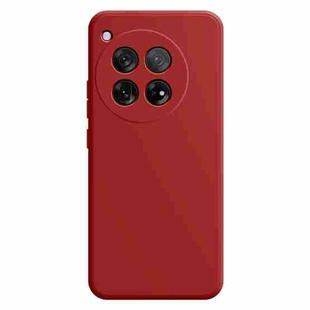 For OnePlus 12 Imitation Liquid Silicone Phone Case(Dark Red)