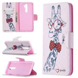 For Oppo A5 (2020) / A9 (2020) Colored Drawing Pattern Horizontal Flip Leather Case with Holder & Card Slots & Wallet(Deer)