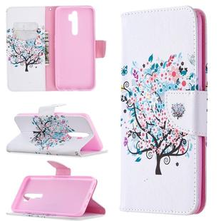 For Oppo A5 (2020) / A9 (2020) Colored Drawing Pattern Horizontal Flip Leather Case with Holder & Card Slots & Wallet(Little Tree)