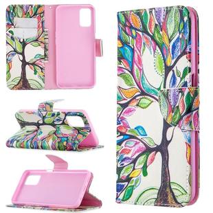 For Oppo A72 / A52 / A92 Colored Drawing Pattern Horizontal Flip Leather Case with Holder & Card Slots & Wallet(Life Tree)