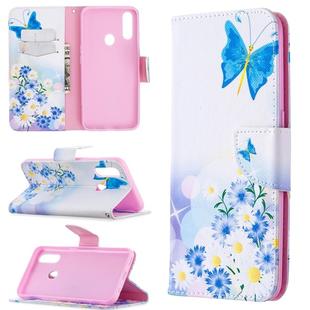 For Oppo A31 (2020) / A81 Colored Drawing Pattern Horizontal Flip Leather Case with Holder & Card Slots & Wallet(Flower and Butterfly)