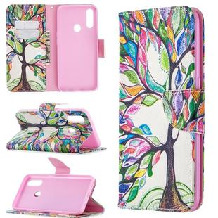 For Oppo A31 (2020) / A81 Colored Drawing Pattern Horizontal Flip Leather Case with Holder & Card Slots & Wallet(Life Tree)