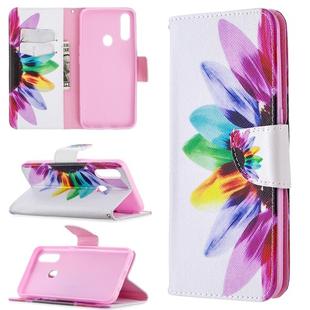 For Oppo A31 (2020) / A81 Colored Drawing Pattern Horizontal Flip Leather Case with Holder & Card Slots & Wallet(Sun Flower)