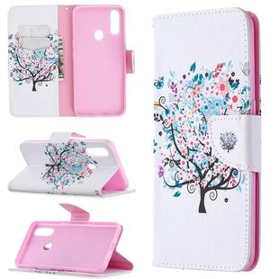 For Oppo A31 (2020) / A81 Colored Drawing Pattern Horizontal Flip Leather Case with Holder & Card Slots & Wallet(Little Tree)