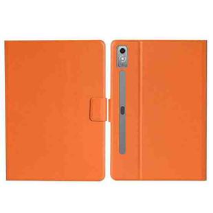 For Lenovo Tab P12 2023 / TB370FU Pure Color Smart Leather Tablet Case(Orange)