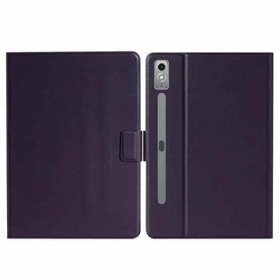 For Lenovo Tab P12 2023 / TB370FU Pure Color Smart Leather Tablet Case(Purple)