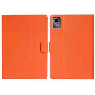 For Lenovo Tab M11/ Xiaoxin Pad 11 2024 Pure Color Smart Leather Tablet Case(Orange)