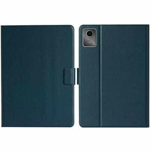 For Lenovo Tab M11/ Xiaoxin Pad 11 2024 Pure Color Smart Leather Tablet Case(Deep Green)