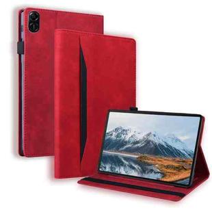 For Honor Pad X8a Splicing Shockproof Leather Tablet Case(Red)