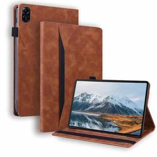 For Honor Pad X8a Splicing Shockproof Leather Tablet Case(Brown)