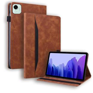 For Honor Pad X9a / X9 Pro Splicing Shockproof Leather Tablet Case(Brown)