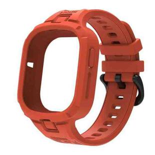 For Honor Watch 4 Solid Color Integrated TPU Watch Band(Orange)
