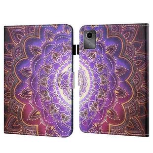 For Lenovo Tab M11/ Xiaoxin Pad 11 2024 Coloured Drawing Stitching Smart Leather Tablet Case(Mandala Flower)