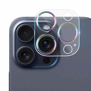 For iPhone 15 Pro Max / 15 Pro Tempered Glass CD Texture Back Camera Film(Colorful)