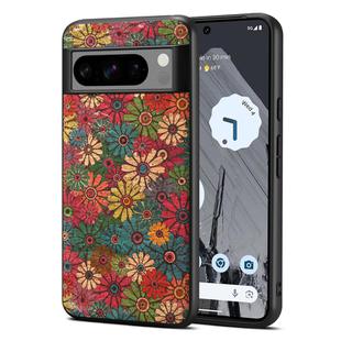 For Google Pixel 8 Pro Four Seasons Flower Language Series TPU Phone Case(Spring Green)