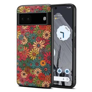 For Google Pixel 6a Four Seasons Flower Language Series TPU Phone Case(Spring Green)