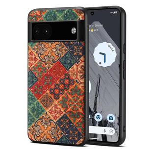 For Google Pixel 6a Four Seasons Flower Language Series TPU Phone Case(Winter Blue)
