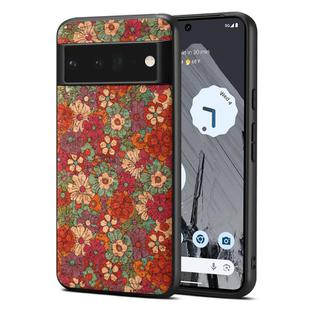 For Google Pixel 6 Pro Four Seasons Flower Language Series TPU Phone Case(Summer Red)