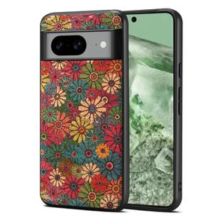 For Google Pixel 8a Four Seasons Flower Language Series TPU Phone Case(Spring Green)