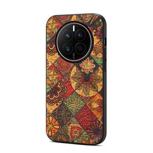 For Huawei Mate 50 Four Seasons Flower Language Series TPU Phone Case(Autumn Yellow)