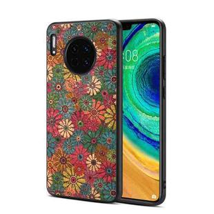For Huawei Mate 30 / 30 Pro Four Seasons Flower Language Series TPU Phone Case(Spring Green)